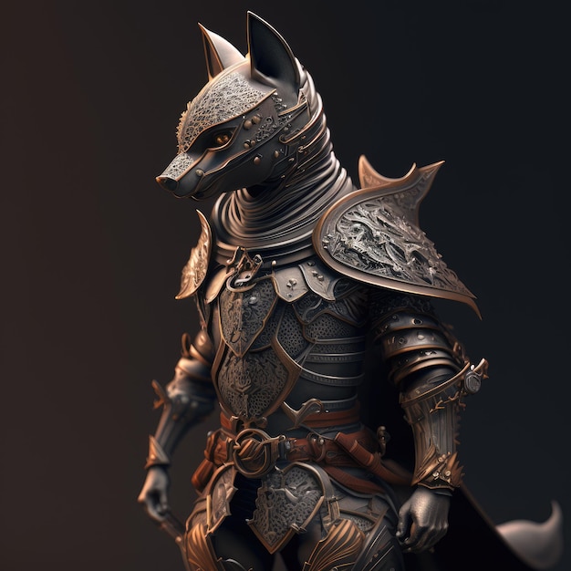 A knight in armor with a sword and a shield.