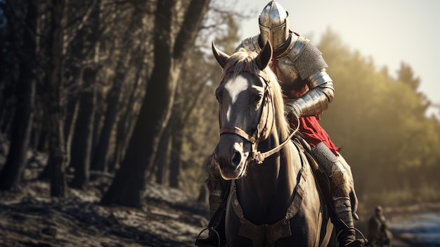 Knight on horseback AI generated Image