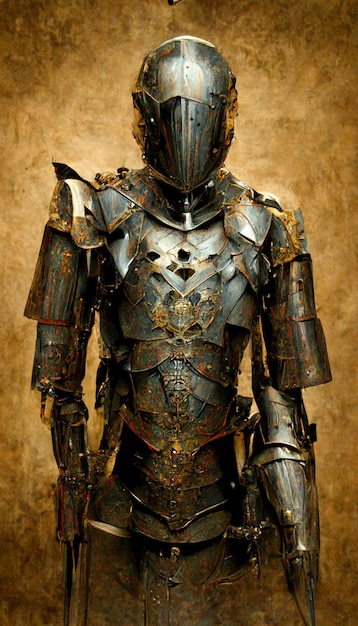 A knight's armor is shown in this undated photo.