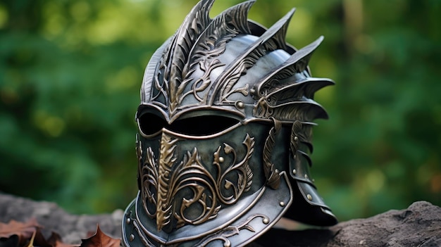 Knight's Helmet and Plume