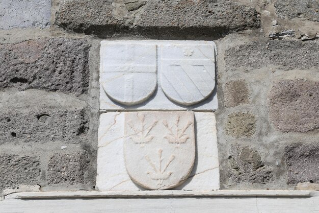 Simboli del cavaliere nel castello di bodrum