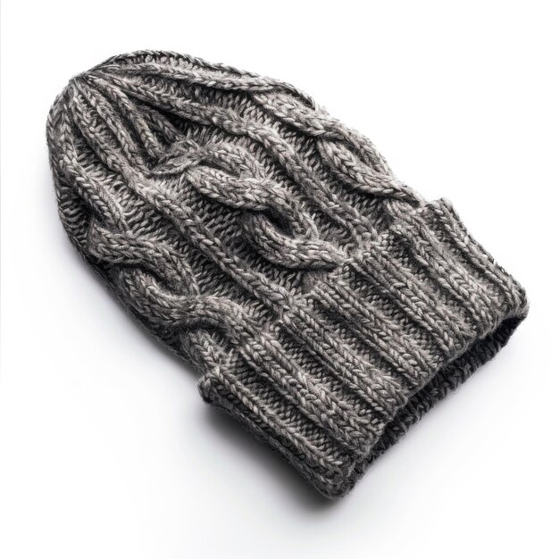 Knit beanie isolated