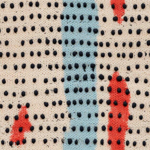 knit wool dotted pattern textile fabric ai