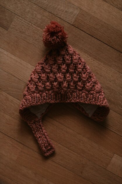 Knitted baby winter hat