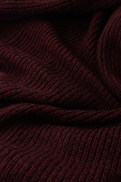 Photo knitted burgundy largeknit sweater background