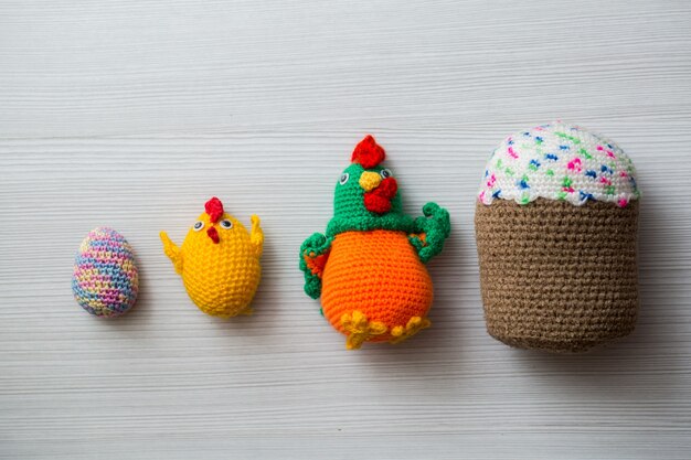 Knitted Easter eggs