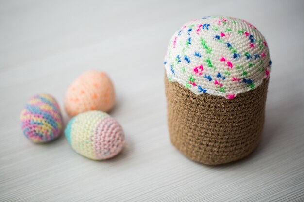 Knitted Easter eggs