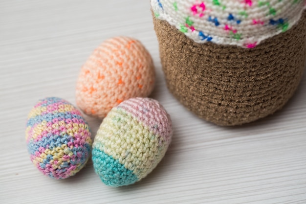 Knitted Easter eggs