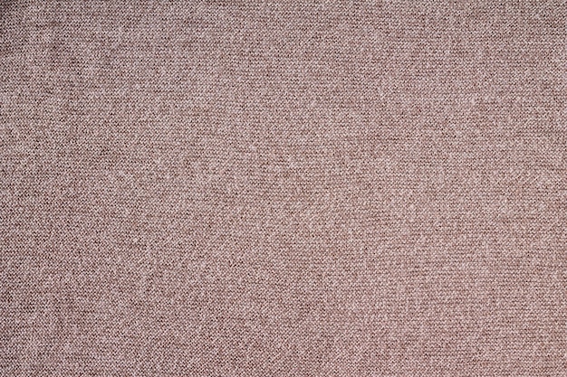 Knitted fabric is knitted from brown threads