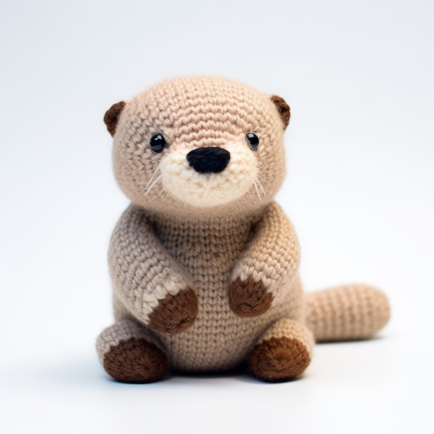 Knitted Otter Cute And Cozy Handmade Toy For Collectors