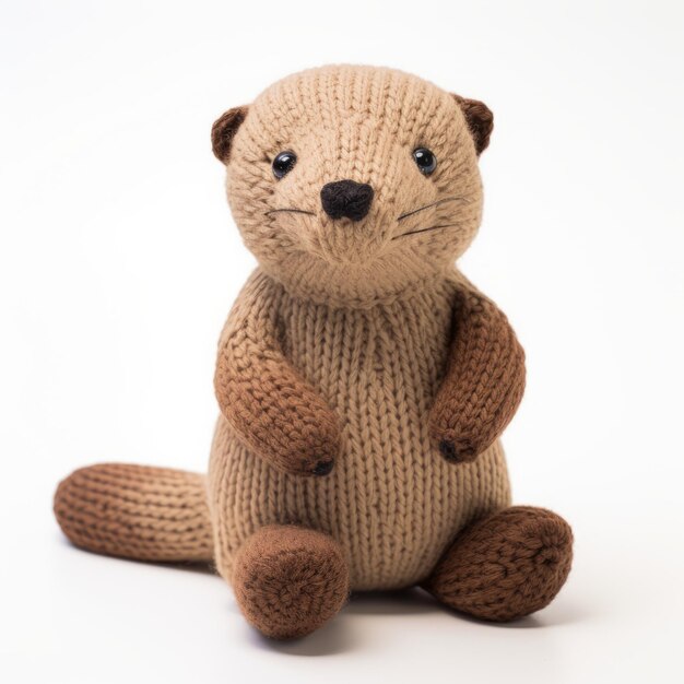 Knitted Otter Cute And Cozy Handmade Toy For Collectors