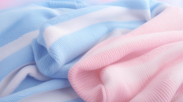 Knitted pink and blue pattern