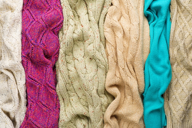 Knitted Sweaters Background