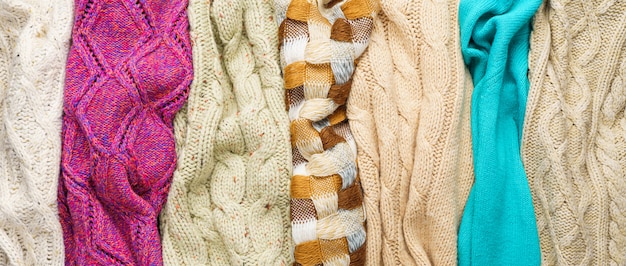 Knitted Sweaters Background