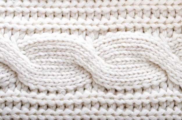 Knitted texture. Pattern fabric made of wool. Background, copy space