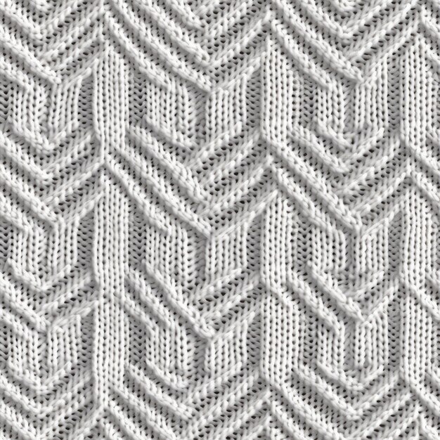 Photo knitted texture with a pattern of white yarn