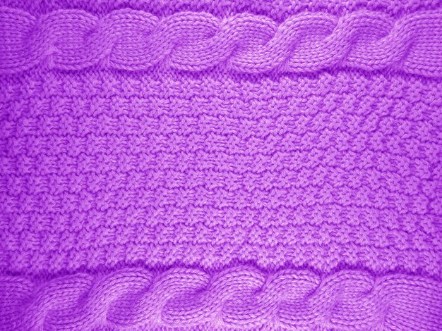 Knitted Wool Background Violet