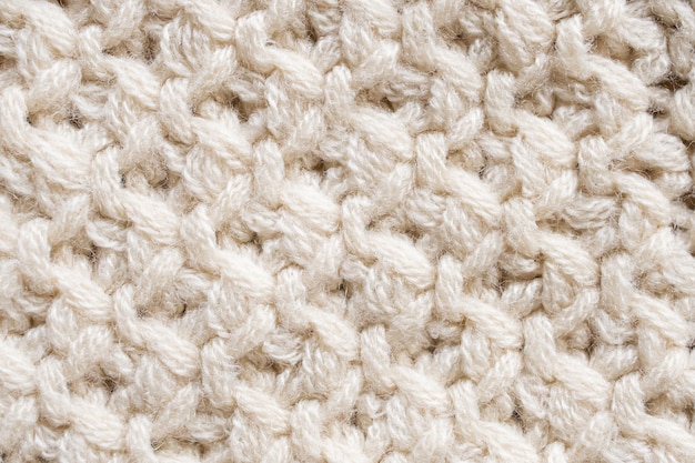 Knitted wool fabric texture