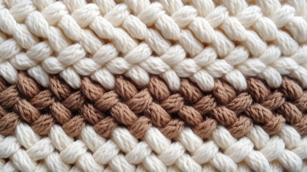 Тканая шерстяная текстура в белом и коричневом цвете Дизайн для текстильных интерьерных обоев