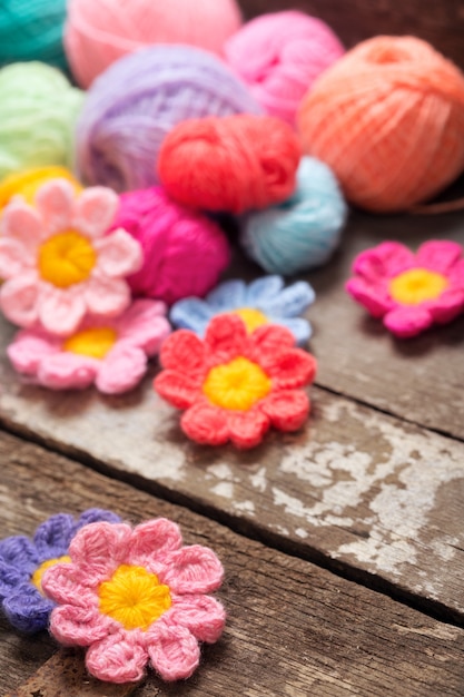 Photo knitting on the old board