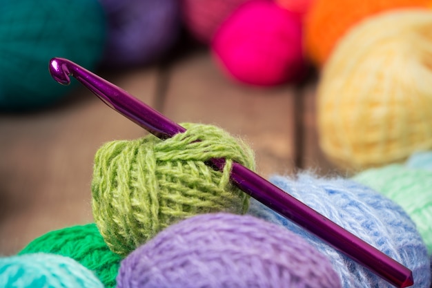 Knitting on the old board