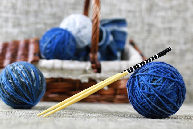 Knitting wool color ball hobby