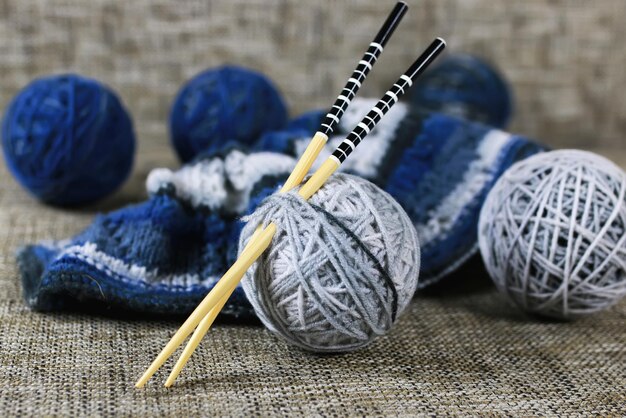 Knitting wool color ball hobby