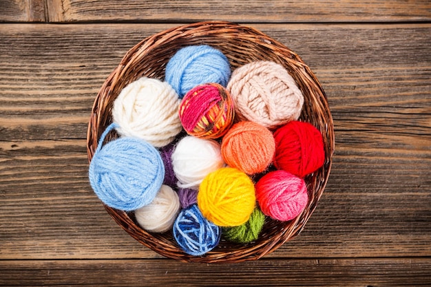 Knitting yarn balls