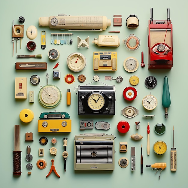 Foto knolling benadruk de charme van vintage en retro