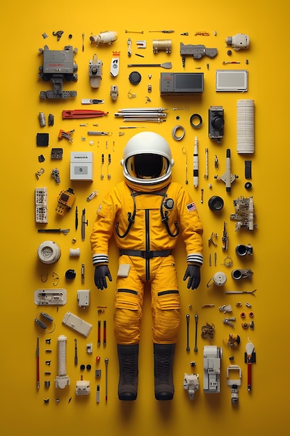 Knolling spaceman