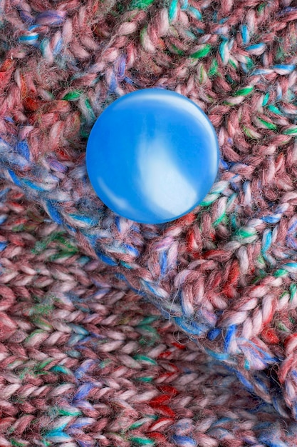 Knoop op sweaterclose-up