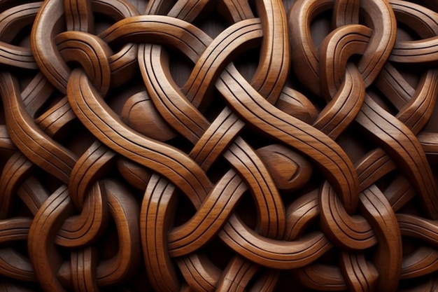 Photo knotted wood texture