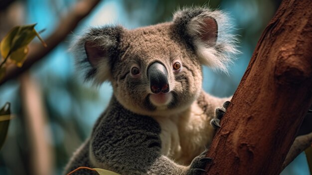 Koala cinematic background Generative AI