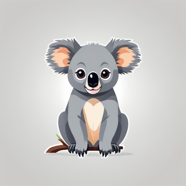 koala clipart vector logo icon design illustration svg style