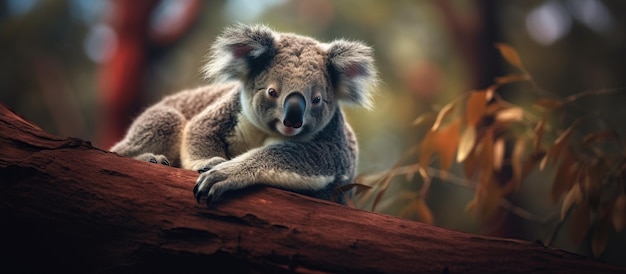 Koala filmische achtergrond Generatieve AI