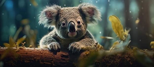 Koala filmische achtergrond Generatieve AI