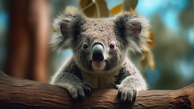 Koala filmische achtergrond Generatieve AI