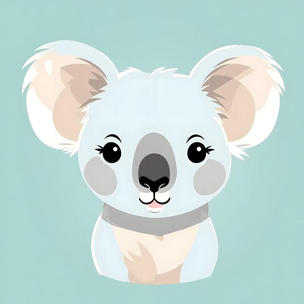 Photo koala illustration ai generative