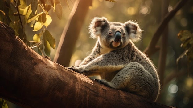 Koala op een boom in Australië