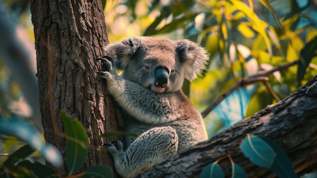 Koala on a tree AI generated Image