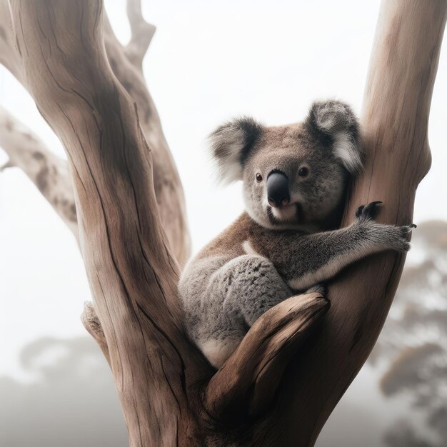 koala in a tree in the jungle