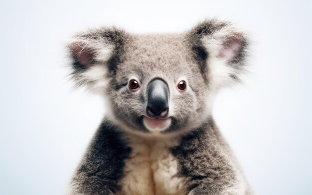 Photo koala on white background