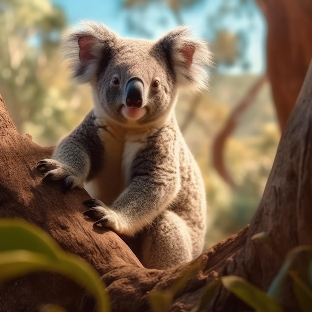 Koala Wildlife Photography Generative AI