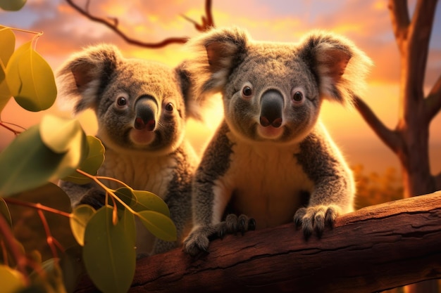 Photo koala wildlife photography generative ai