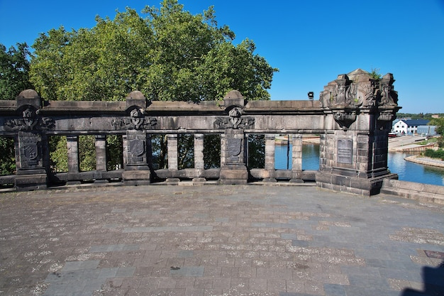 Koblenz aan de rijn en de moezel, duitsland