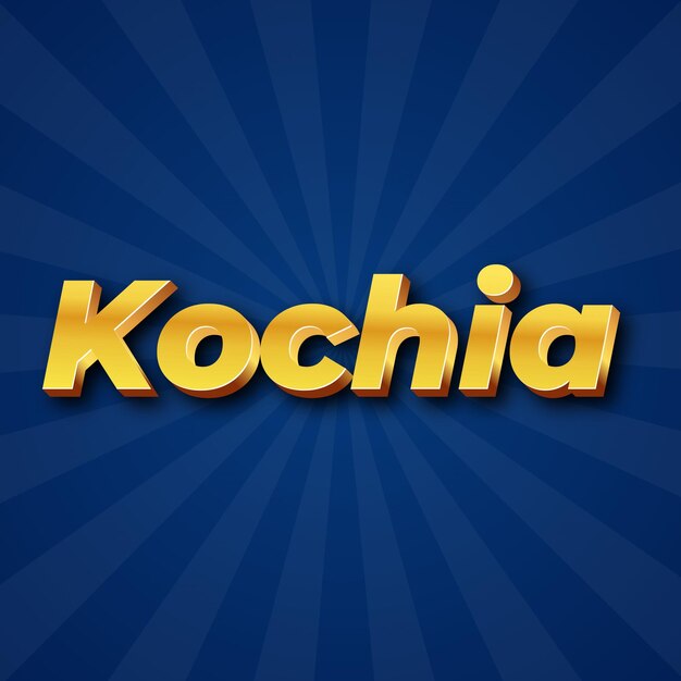 Photo kochia text effect gold jpg attractive background card photo