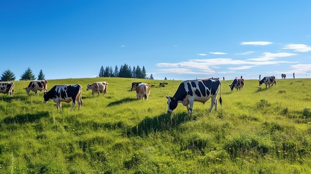 Koei op groen veld generatieve AI