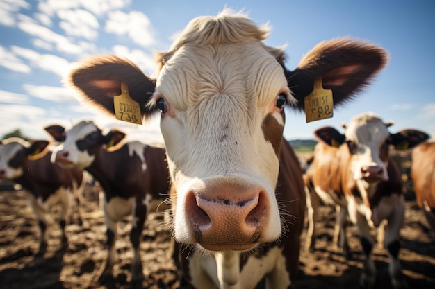 Koeien op een boerderij