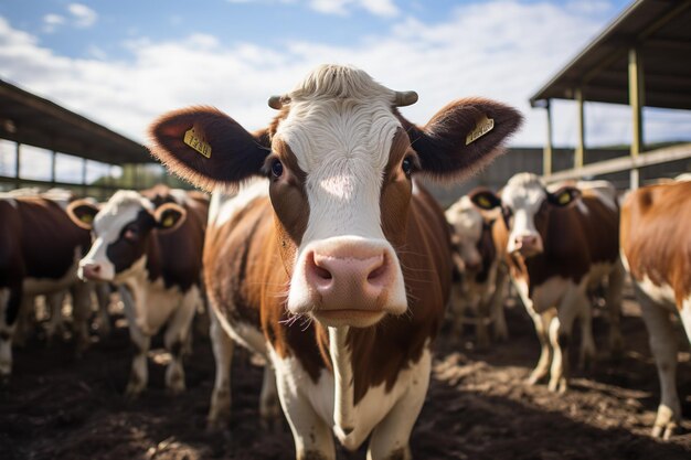 Koeien op een boerderij