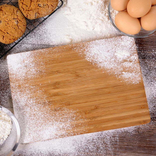 Koekjes bakken met ingrediënten